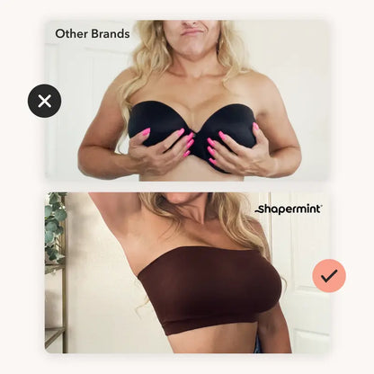 Shapermint Strapless Bandeau Bra