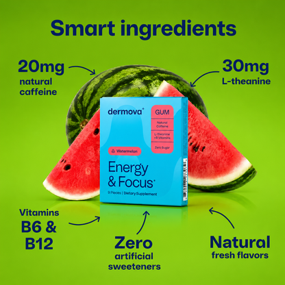 Watermelon Energy & Focus Gum