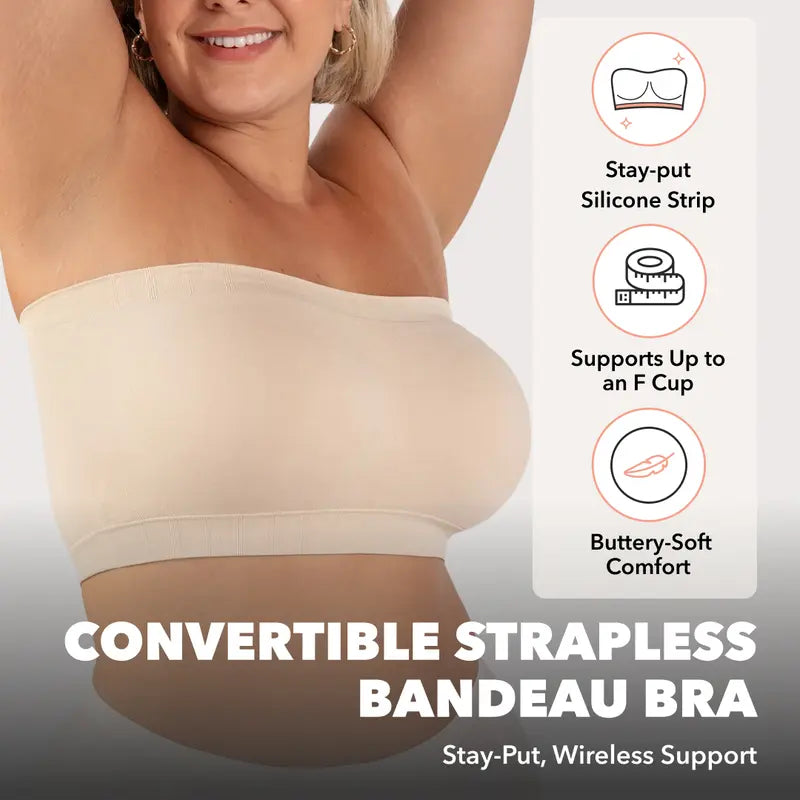 Shapermint Strapless Bandeau Bra