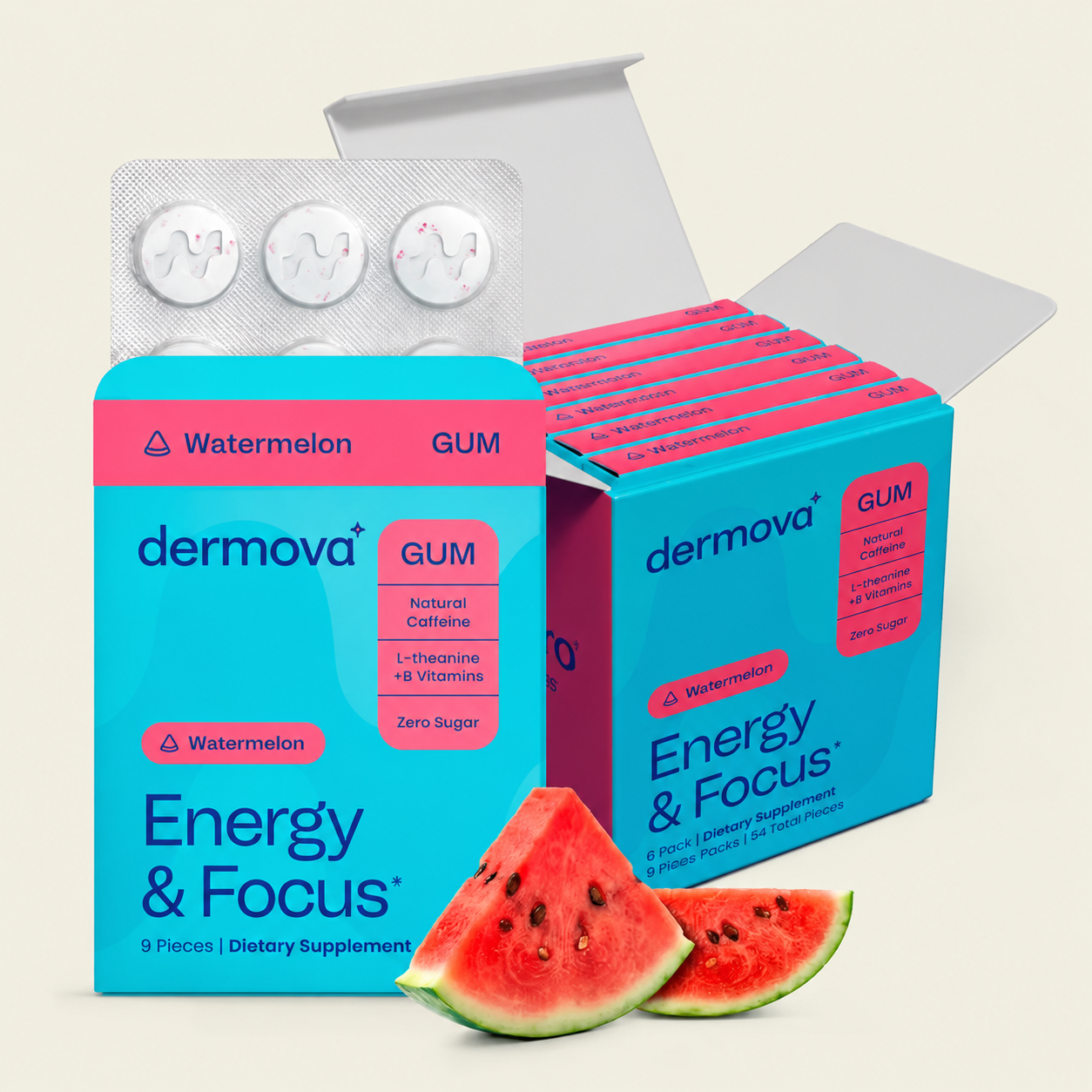 Watermelon Energy & Focus Gum