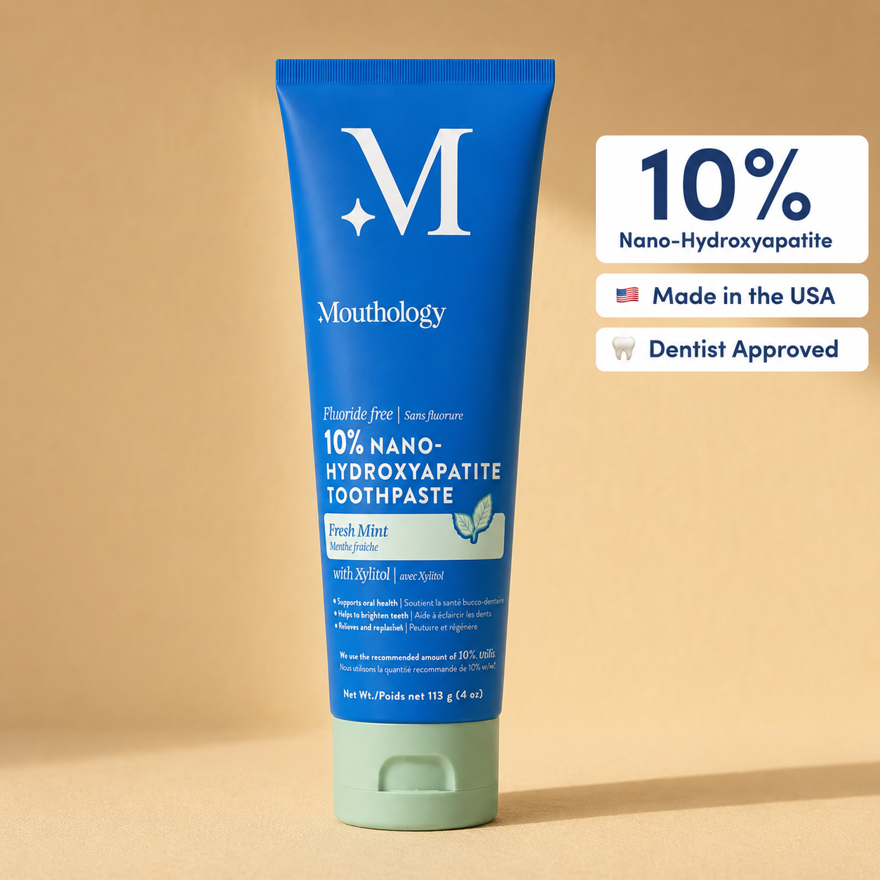 Mouthology Toothpaste | 10% Nano-Hydroxyapatite