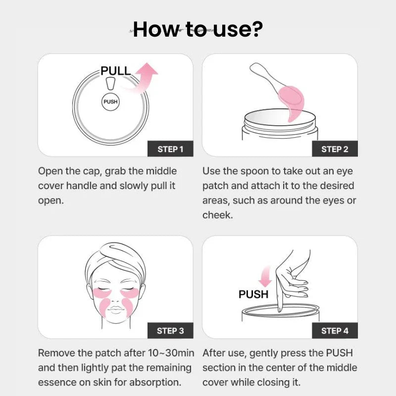 Korean Collagen Eye Patches (60 Patches)